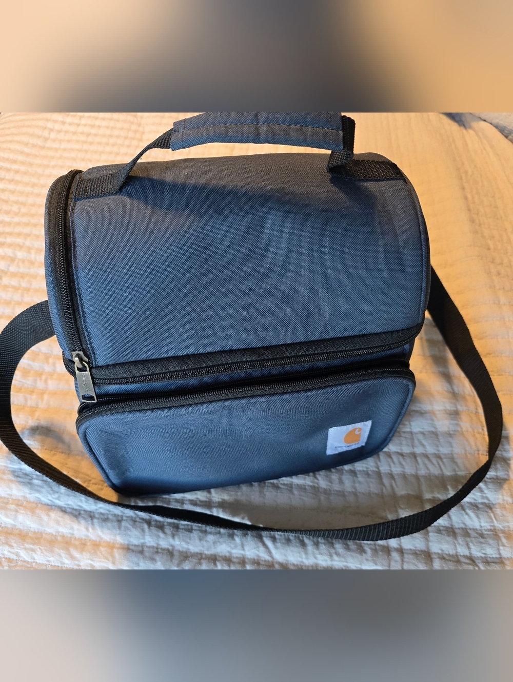 Carhartt Navy Blue Men's Lunch/Utility Bag with Shoulder Strap